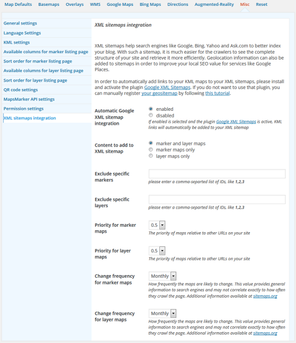 settings-sitemap