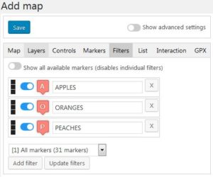 How to add filters to a map › Maps Marker Pro